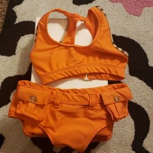 Adorable Burberry 2 piece toddler bikini